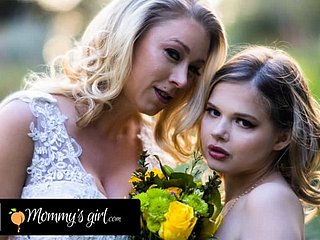 MOMMY'S Explicit - Bridesmaid Katie Morgan Bangs Hard The brush Stepdaughter Coco Lovelock Winning The brush Connubial