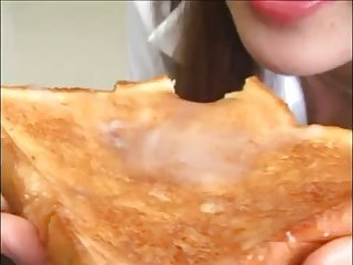 Jepang Give one's word of honour Bukkake (Cum on Food)