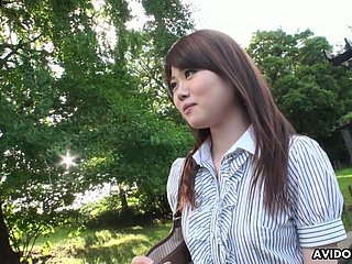 Attractive Japanese dame Kazumi Saijo altogether loves in a beeline she is fucked doggy